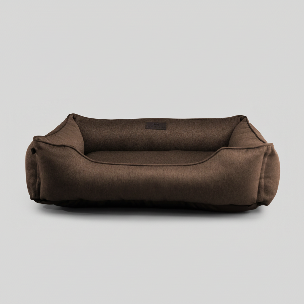 Chester & Lee | Cotton Sleeper Dog Bed Brown