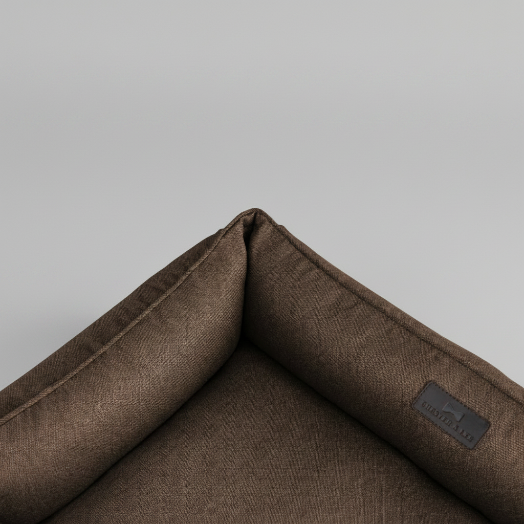 Chester & Lee | Cotton Sleeper Dog Bed Brown