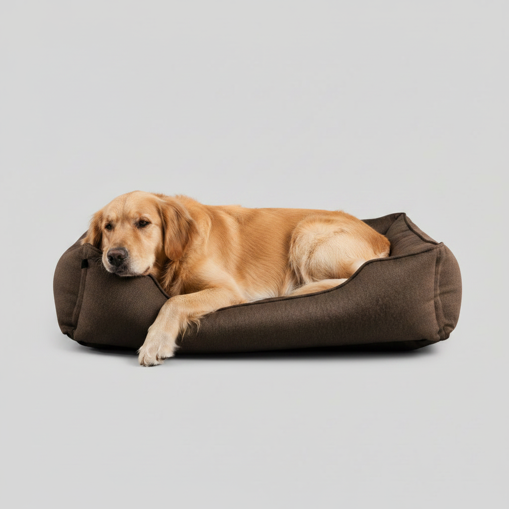 Chester & Lee | Cotton Sleeper Dog Bed Brown