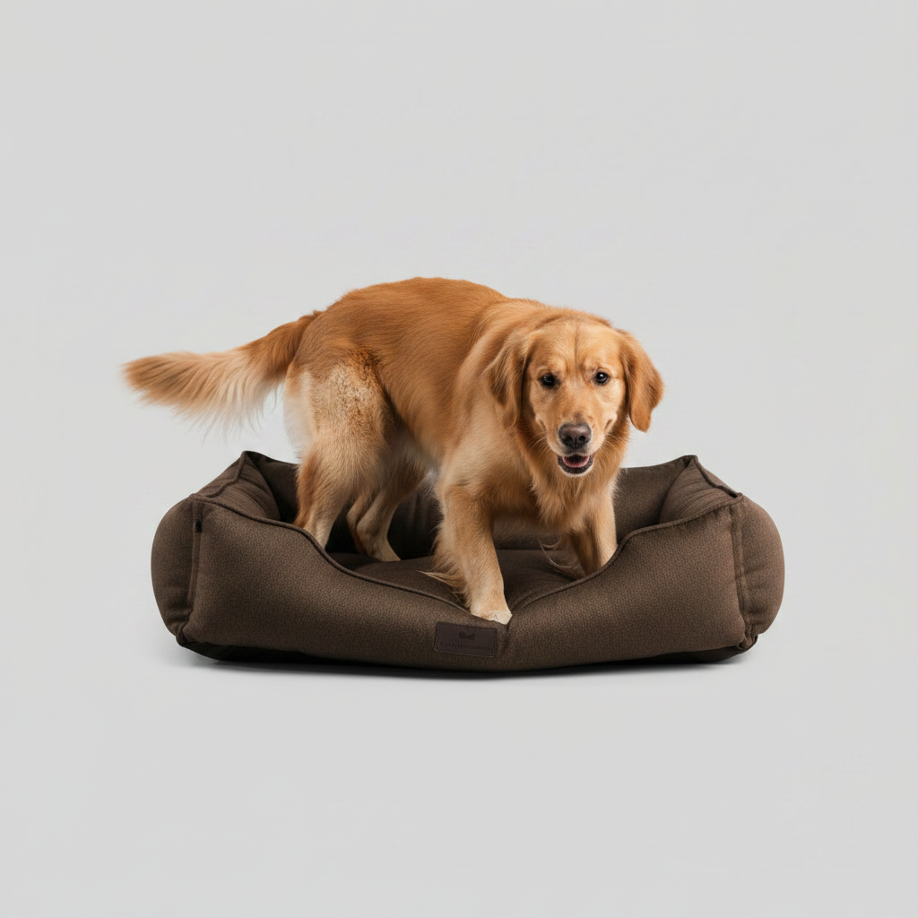 Chester & Lee | Cotton Sleeper Dog Bed Brown