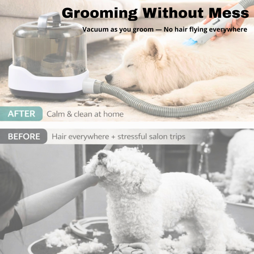 CalmCare™ Cordless Vacuum Grooming Kit by Dr. Milou