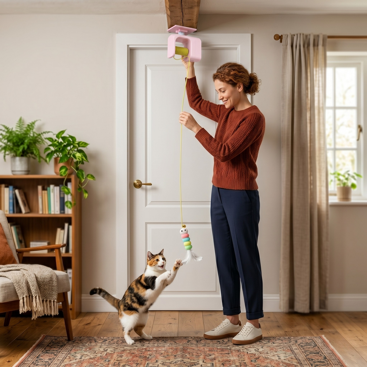 Automatic Hanging Yo-Yo Cat Teaser