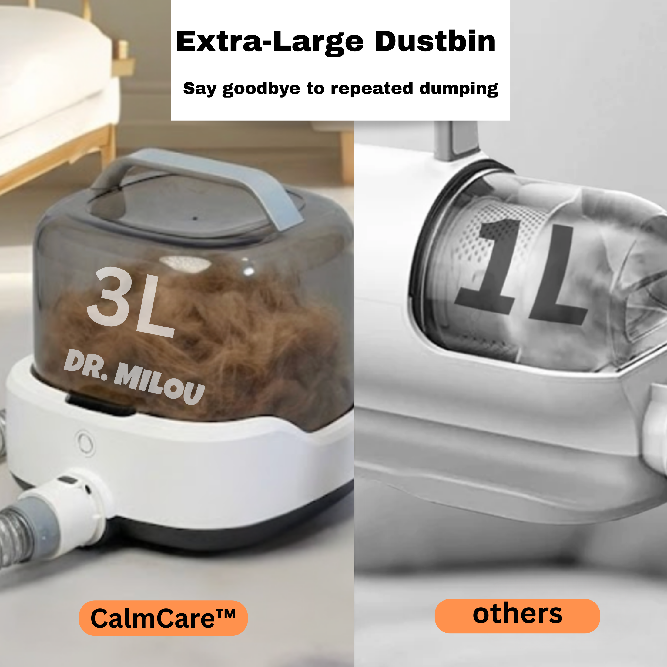 CalmCare™ Cordless Vacuum Grooming Kit by Dr. Milou