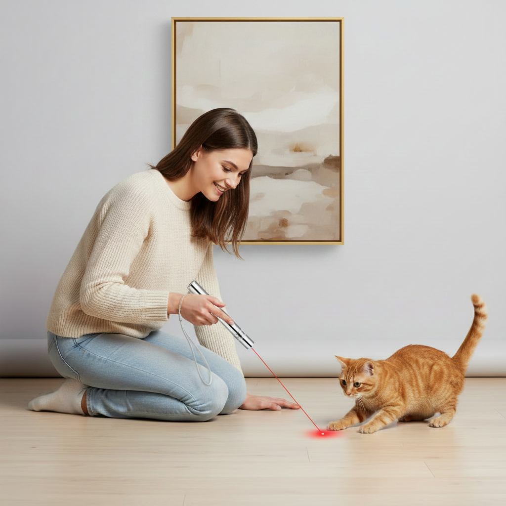 3-in-1 Laser Pet Toy & UV Flashlight Pen