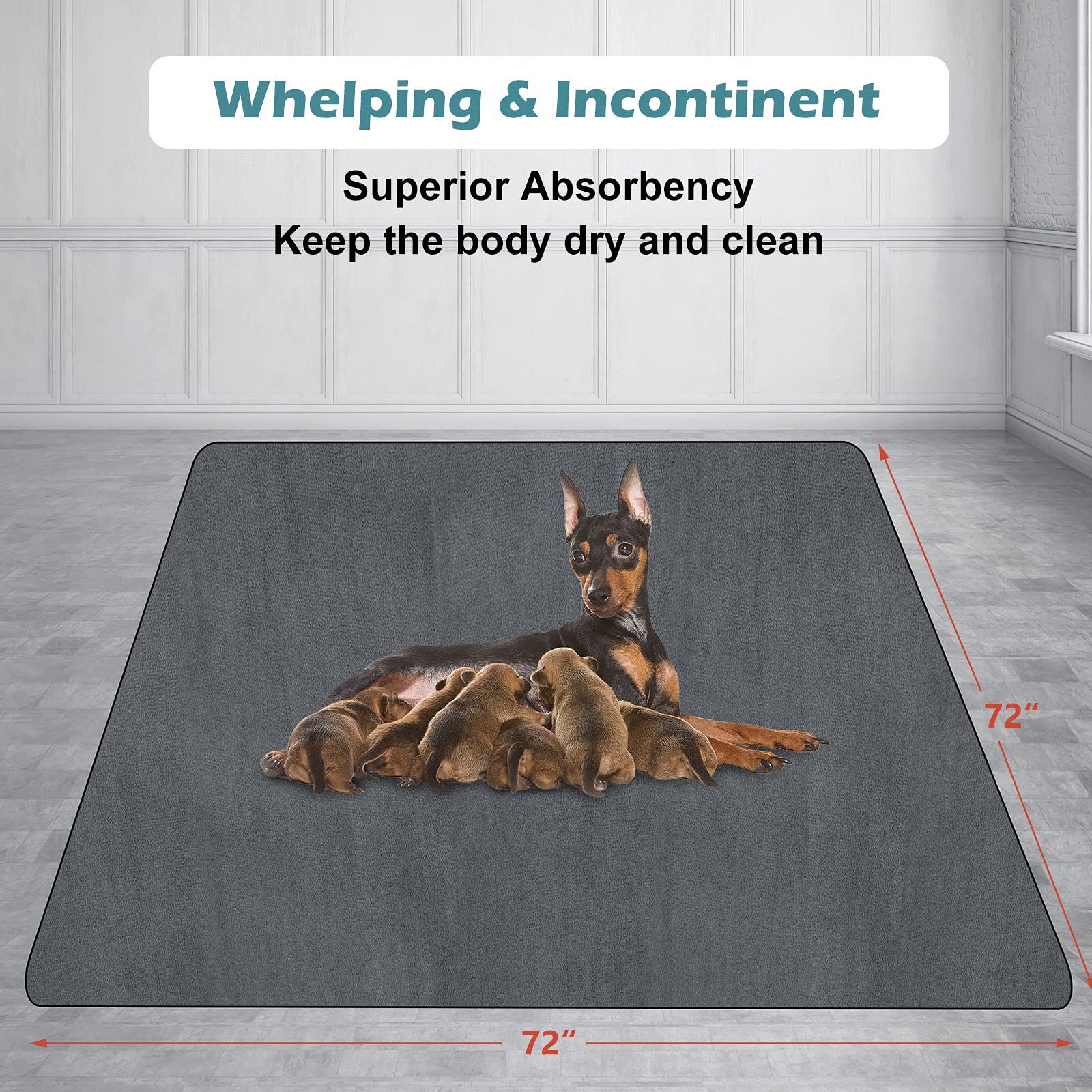 Washable Pee Pad for Dogs Non-Slip Extra Large