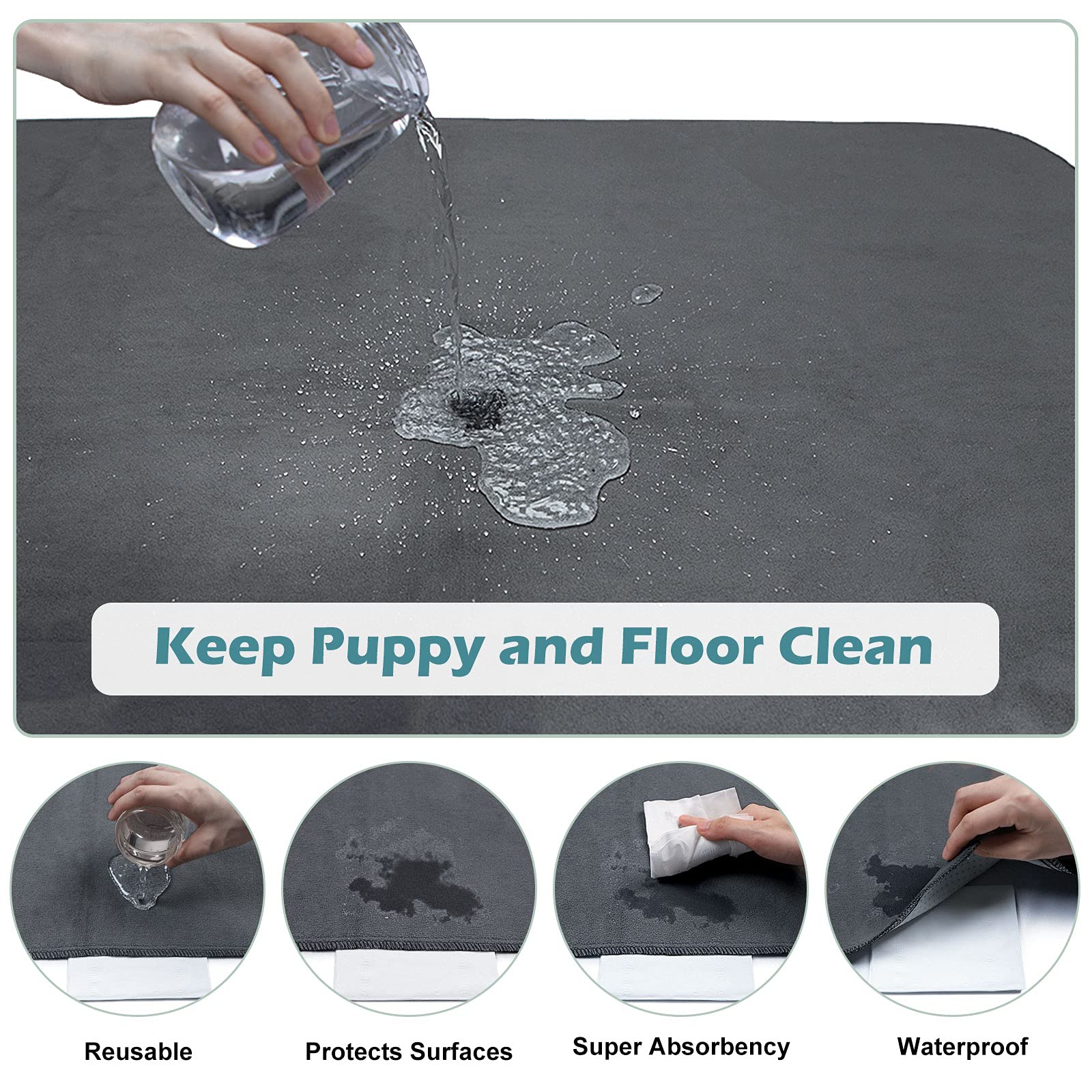 Washable Pee Pad for Dogs Non-Slip Extra Large