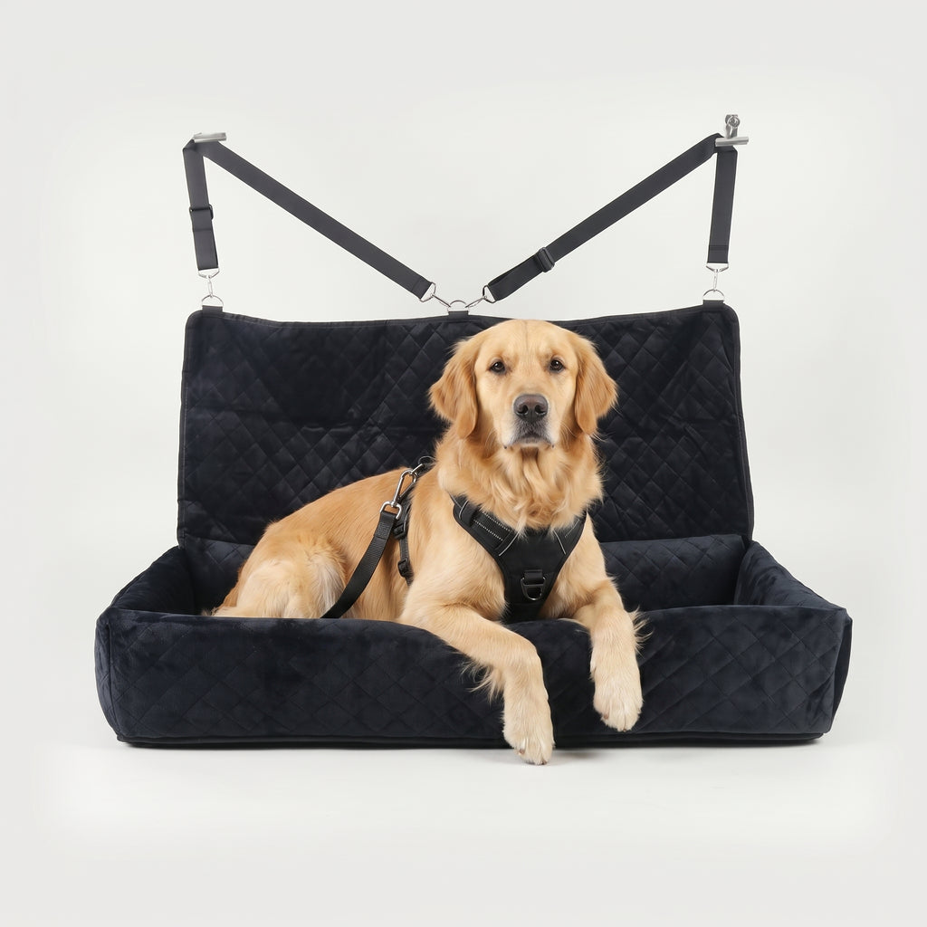 Huntley Pet Dog Car Seat for Large Dogs Black