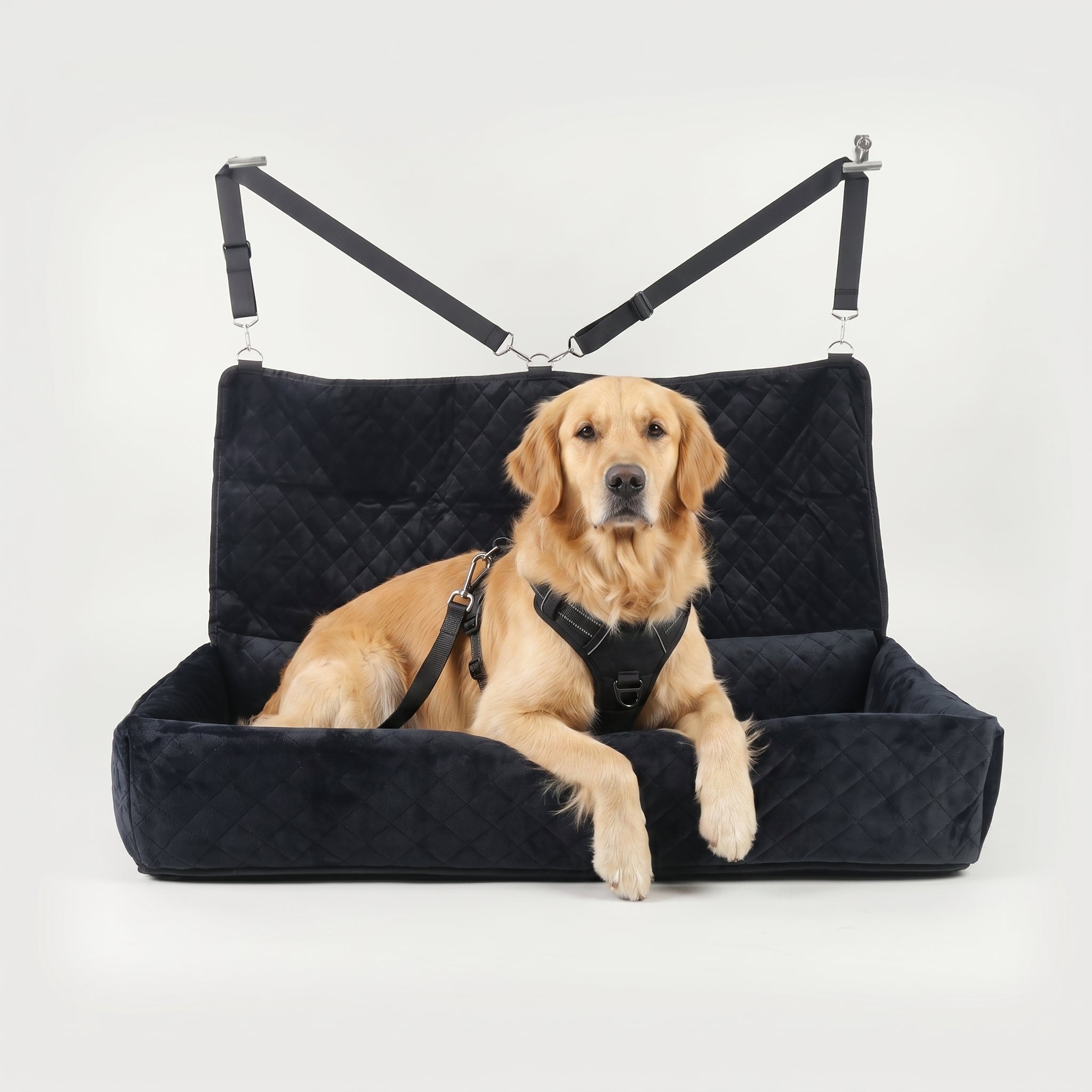 Huntley Pet Dog Car Seat for Large Dogs Black