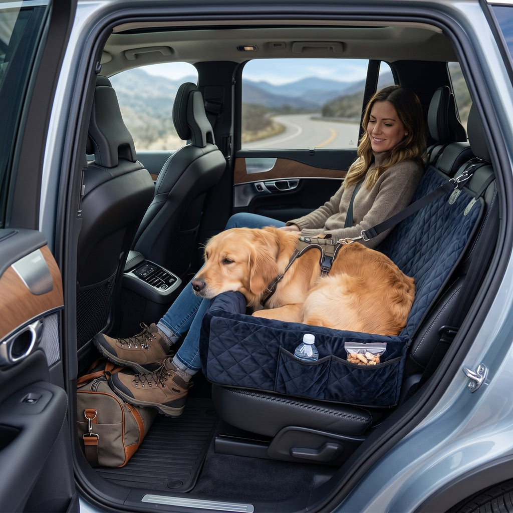 Huntley Pet Dog Car Seat for Large Dogs Black