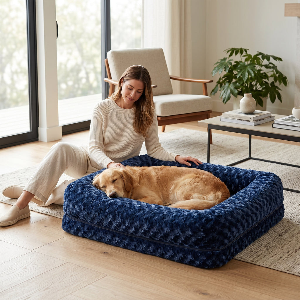 Dog Bed - Rectangle Bolstered Furvana™
