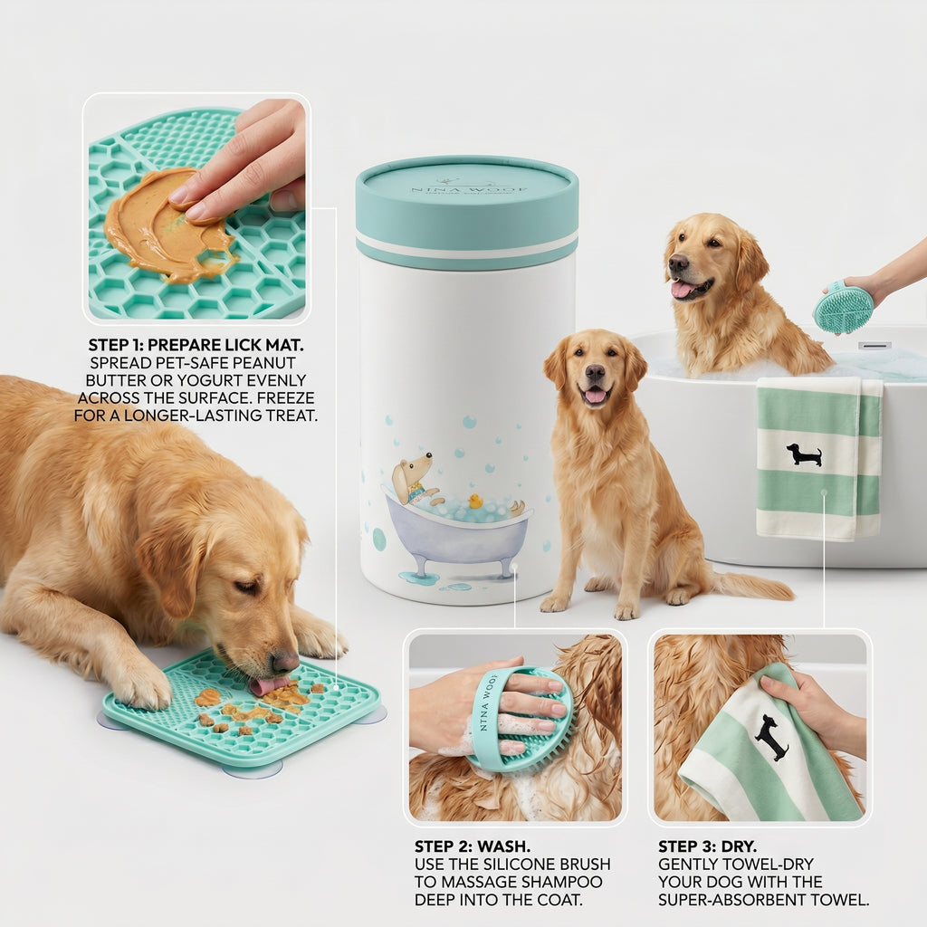 Bath Kit for Dogs – Grooming Set