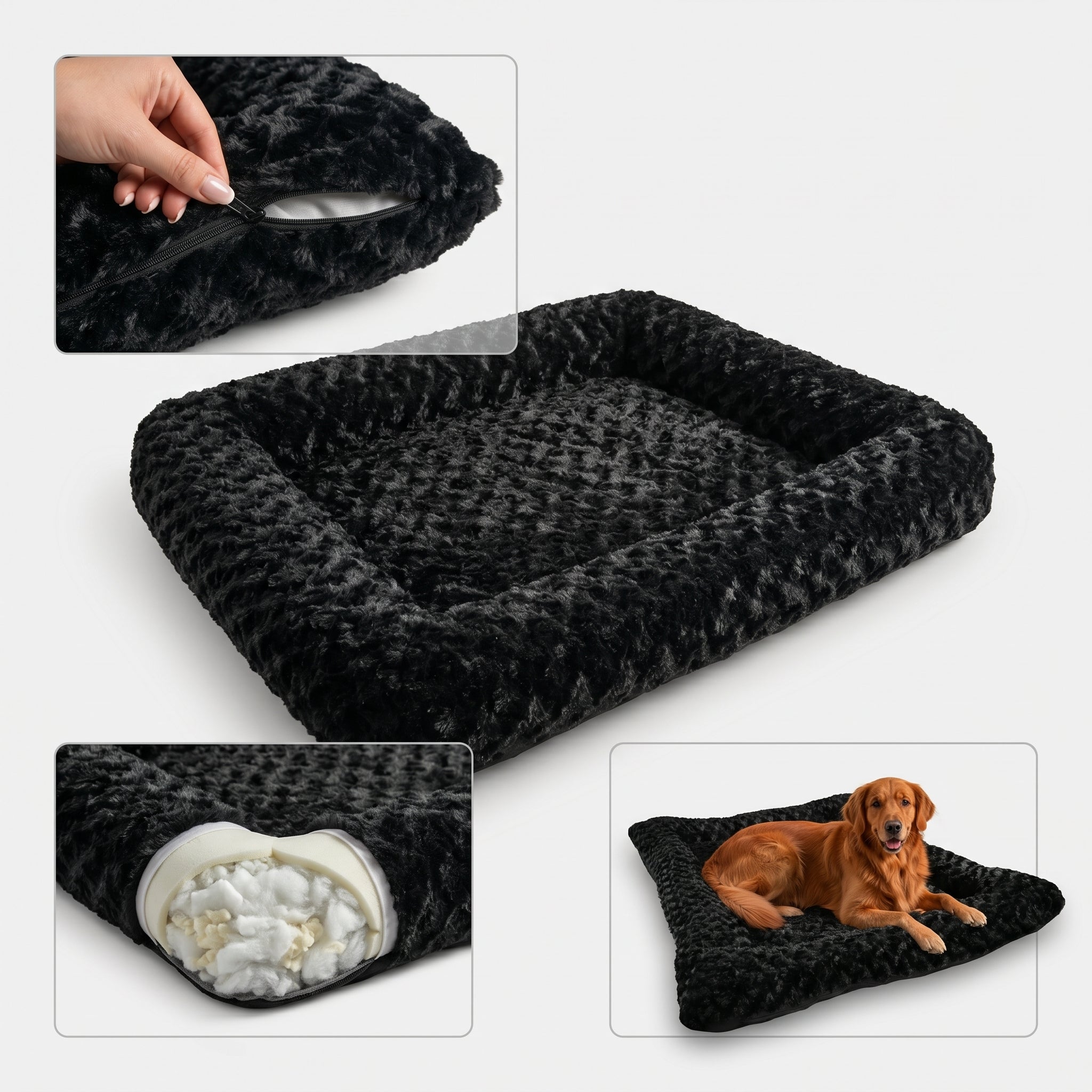 Dog Bed - Rectangle Bolstered Furvana™