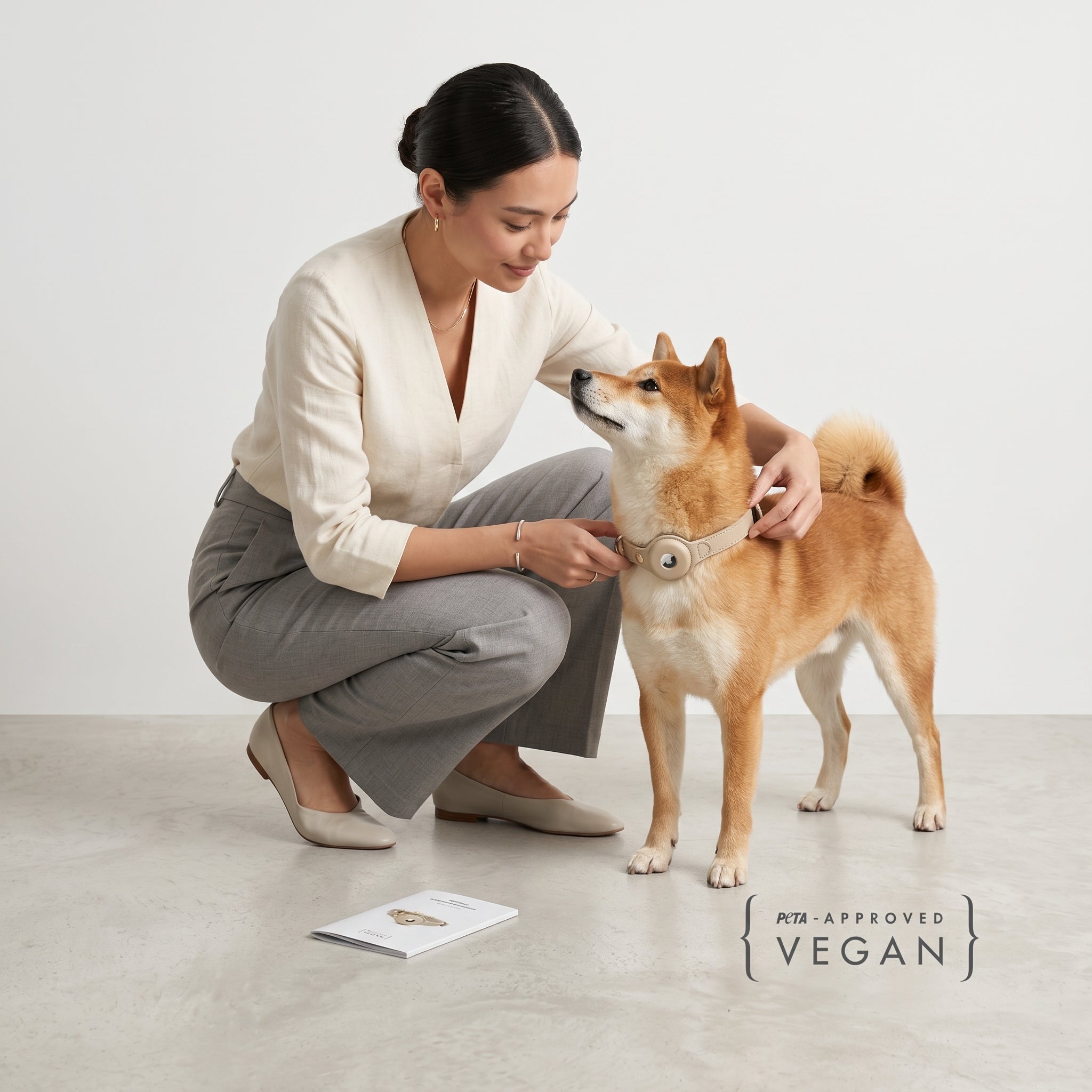 Collar - Air Tag Enabled - Vegan Leather - Cupertino