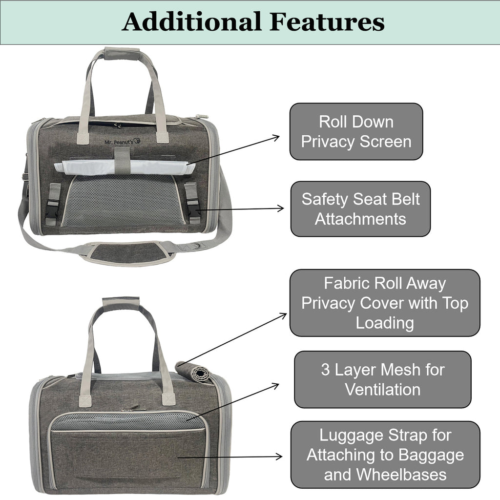 Mr. Peanut's Standard Size Airline Compliant Pet Carrier