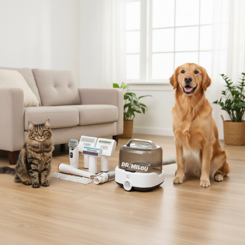 CalmCare™ Cordless Vacuum Grooming Kit by Dr. Milou