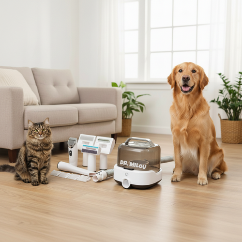 CalmCare™ Cordless Vacuum Grooming Kit by Dr. Milou