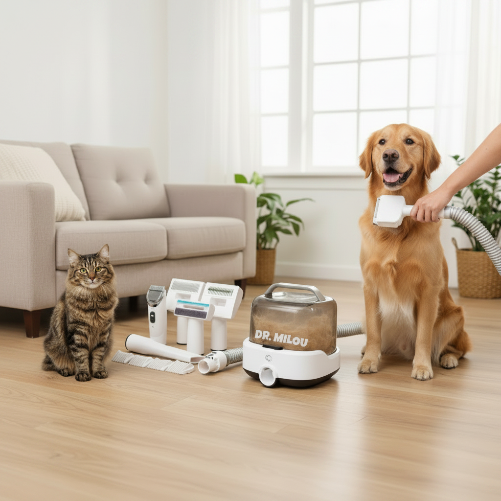 CalmCare™ Cordless Vacuum Grooming Kit by Dr. Milou