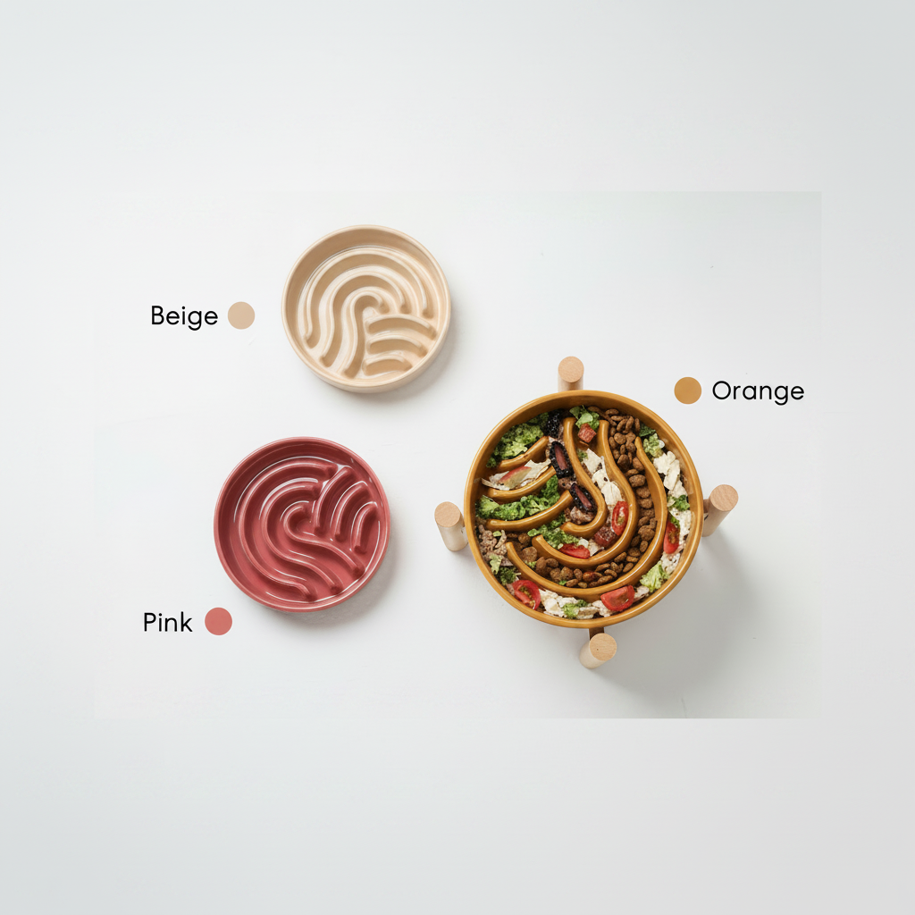Wave Slow Feeder Dog Bowls