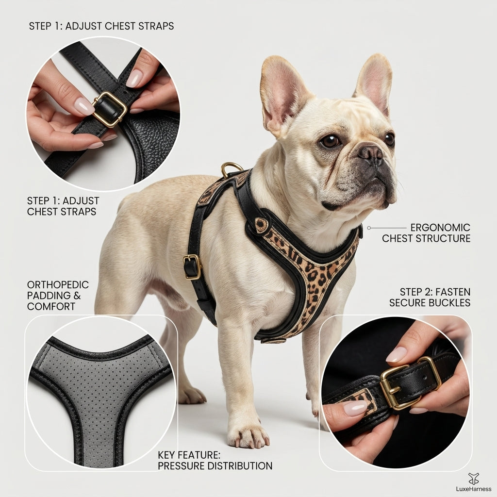 The Leopard Harness Small to Medium Size