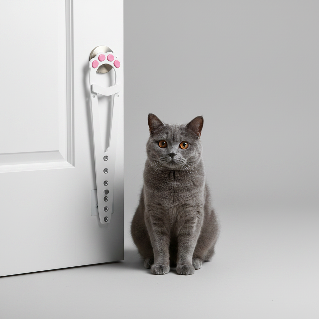 No-Punch Pet Door Strap Latch