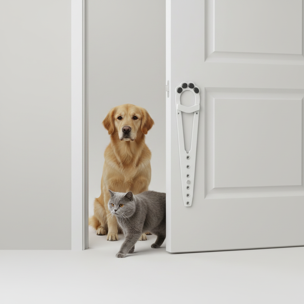 No-Punch Pet Door Strap Latch