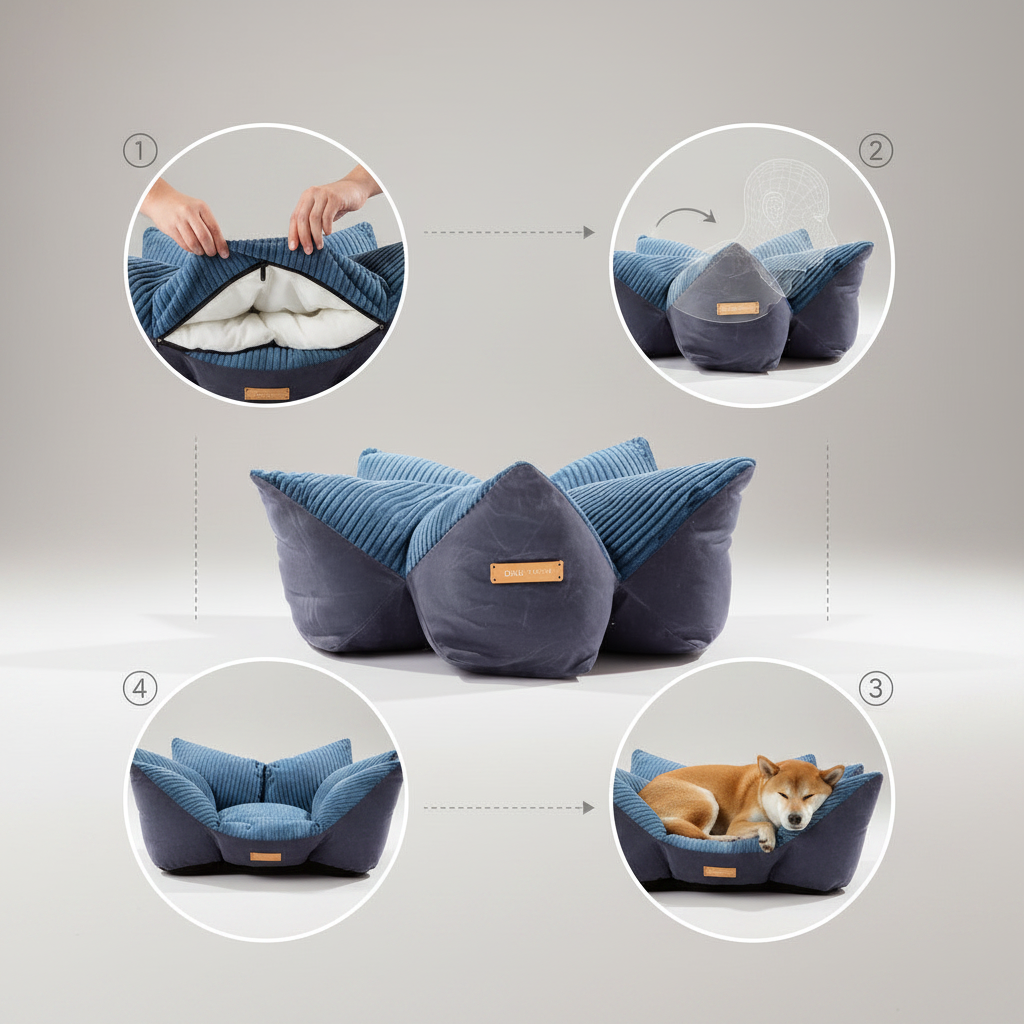 OULU X PEHOM - CUDDLE PET PILLOW BED