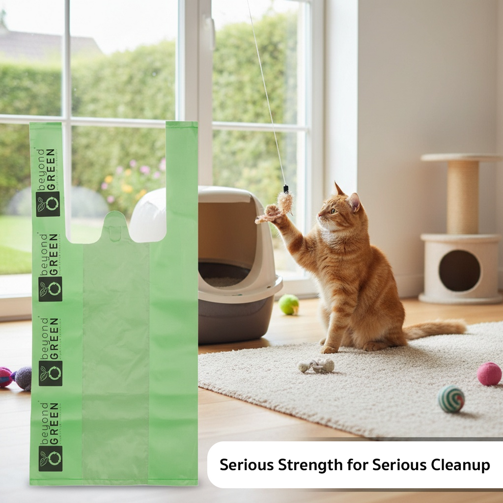 Green Cat Litter Bags