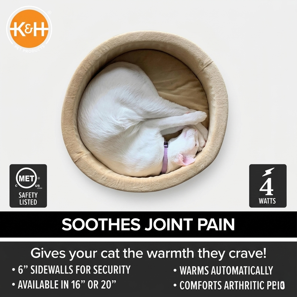 Thermo-Kitty Bed Indoor Heated Cat Bed