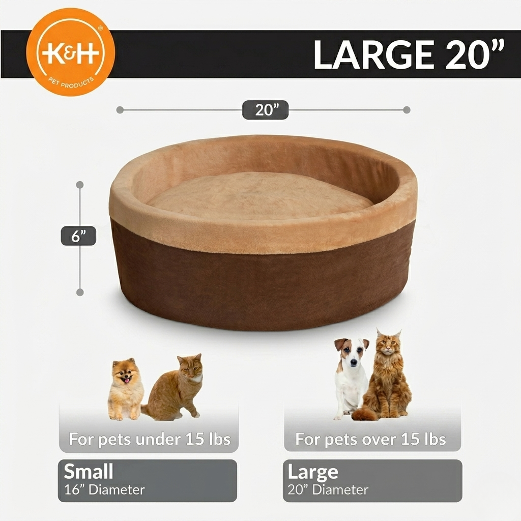 Thermo-Kitty Bed Indoor Heated Cat Bed