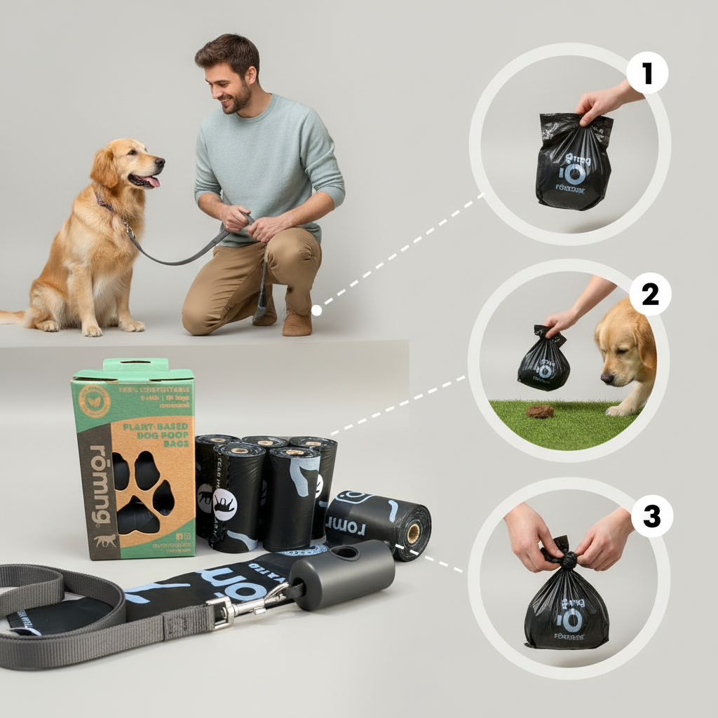 Compostable Plant-Based Poop Bags