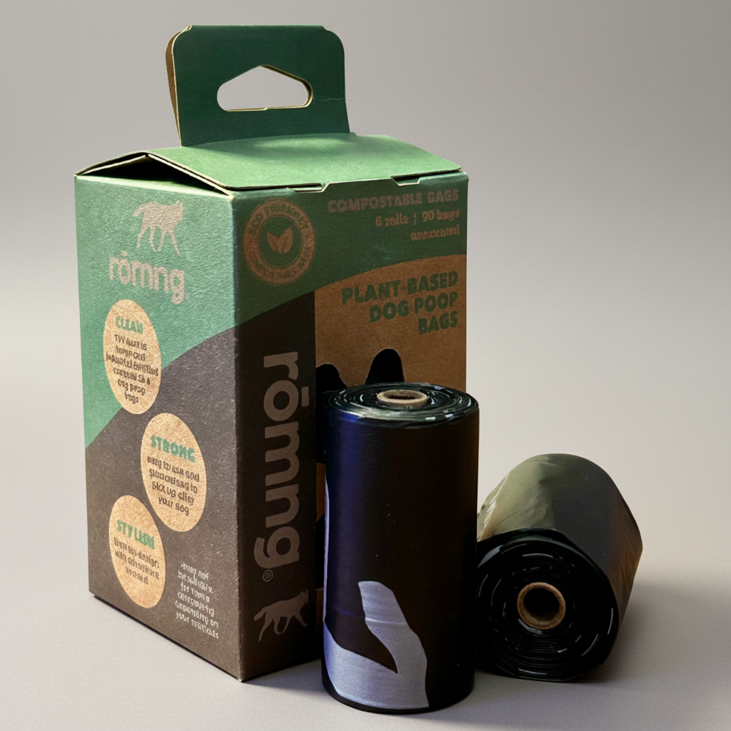 Compostable Plant-Based Poop Bags